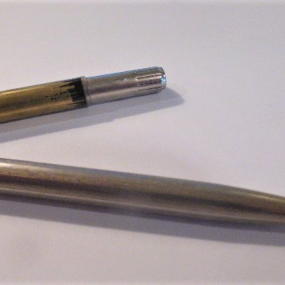 Unmarked Antique PEN & HOLDER Vintage Pen Holder Vintage Desk Cross Stylo - Picture 5 of 9